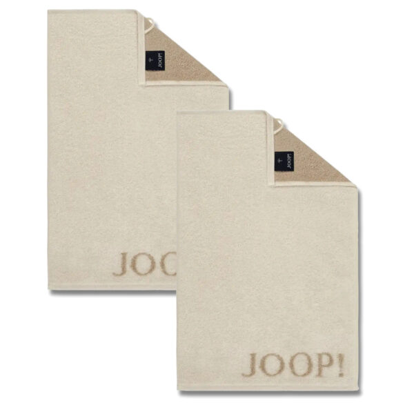 2 Stück Joop! Gästetuch Classic Creme Beige 1600-36 30x50