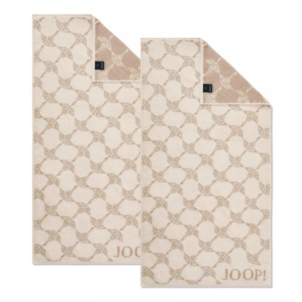 2 Stück Joop! Handtuch Cornflower 1611-36 Creme 50x100