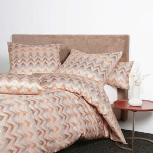 Janine Interlock-Jersey Bettwäsche CARMEN S 55092 koralle peach Größe:  80x80 cm