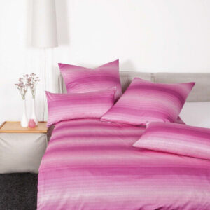 Janine Janine Interlock-Jersey Bettwäsche CARMEN S 55075 viva magenta Größe:  135x200 cm + 80x80 cm