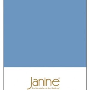 Janine Janine Spannbetttuch Mako-Feinjersey 5007 blau Größe:  200x200 cm