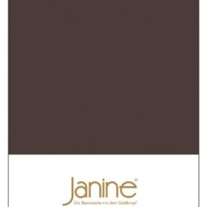 Janine Janine Spannbetttuch Mako-Feinjersey 5007 dunkelbraun Größe:  200x200 cm