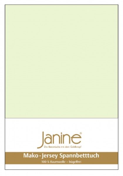 Janine Janine Spannbetttuch Mako-Feinjersey 5007 limone Größe:  200x200 cm