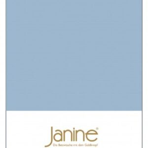 Janine Janine Spannbetttuch Mako-Feinjersey 5007 perlblau Größe:  200x200 cm