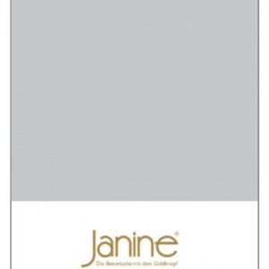 Janine Janine Spannbetttuch Mako-Feinjersey 5007 silber Größe:  200x200 cm