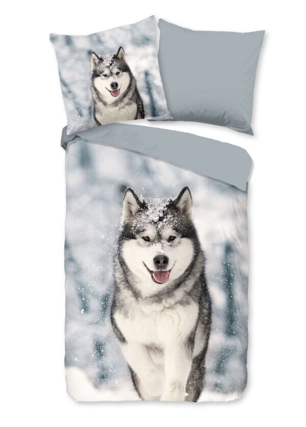 Traumschloss Comfort Flanell Bettwäsche - Husky - Winter