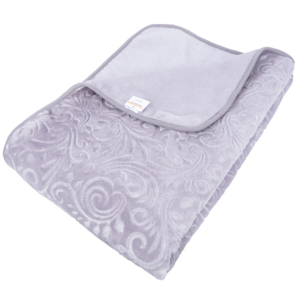 Traumschloss Deluxe Design Wohndecke Paisley grau 150x220