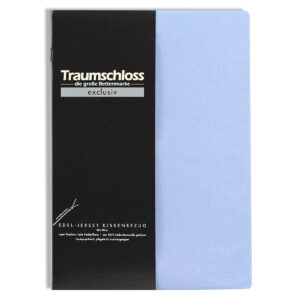 Traumschloss Exclusiv Edel-Jersey Kissenbezug 40x40 mittelblau