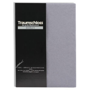 Traumschloss Exclusiv Edel-Jersey Kissenbezug grau 40x40