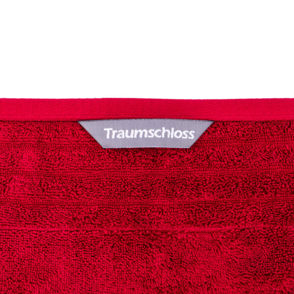 Traumschloss Frottier-Line Premium Gästetuch 30x50 dunkelrot