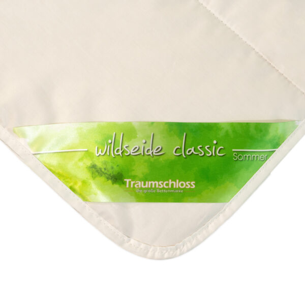 Traumschloss Wildseide Classic Naturfaser Sommerbettdecke weiß 135x200