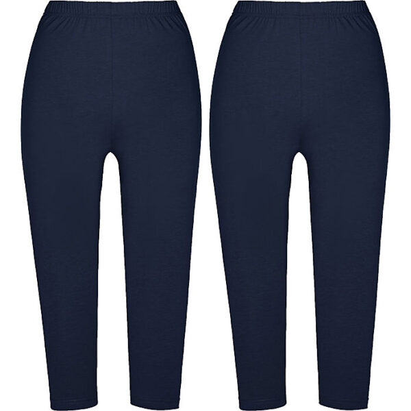 Erwin Müller Single-Jersey Damen-Capri-Leggings im 2er-Pack